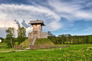 Urlaub in Bayern. Der Geschichtspark Bärnau-Tachov ist ein besonderes archäologisches Freilandmuseum